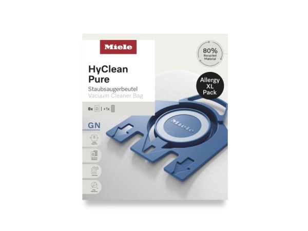 Комплект мешков-пылесборников HyClean Pure GN Allergy XL Miele купить в #REGION_NAME_DECLINE_PP# | Всегда в наличии! | Артикул 12498170 | Официальный сайт